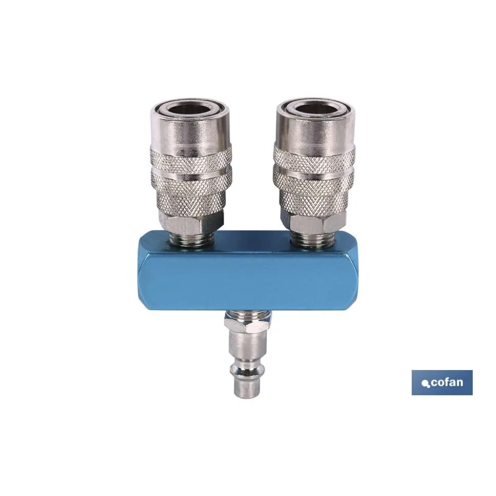 Comprar ENCHUFE RAPIDO CON 2 SALIDAS (PACK: Cofan | almacendeferreteriacor.es