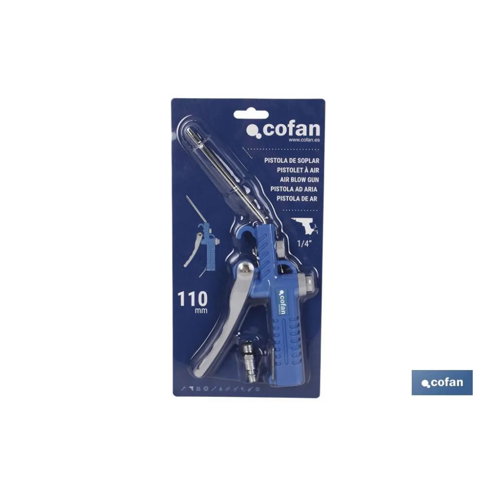 Comprar PISTOLA SOPLAR PLASTICO LARGA 110mm Cofan | almacendeferreteriacor.es