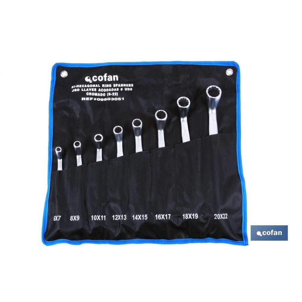SET 10 PCS LLAVES ACODADAS DE 6-7 A 24-26