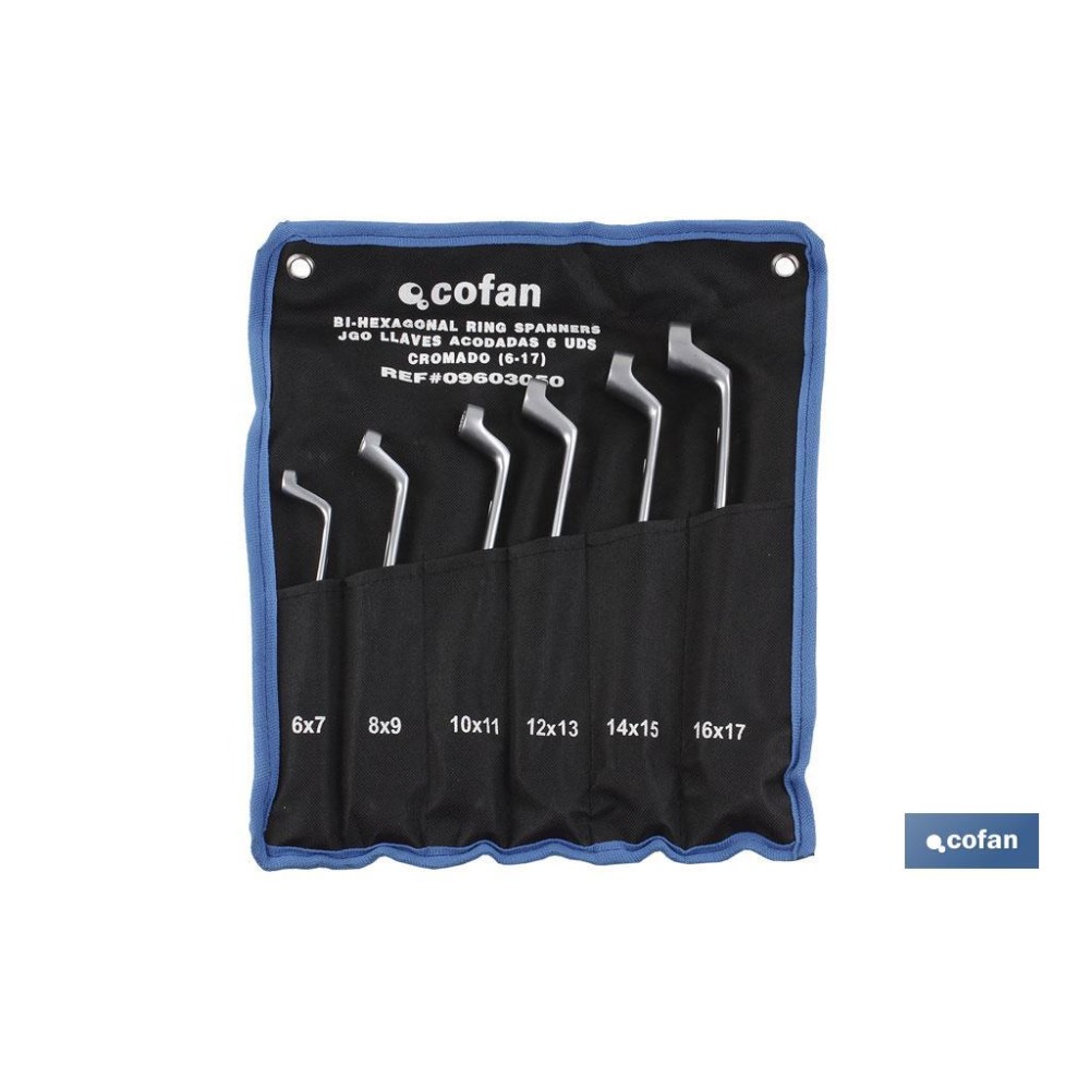 SET 12 PCS LLAVES ACODADAS DE 6-7 A 30-32