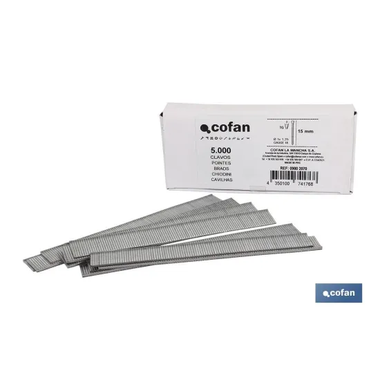 Comprar CAJA DE CLAVOS TG/15 - 1 x 1,25 (5. Cofan | almacendeferreteriacor.es