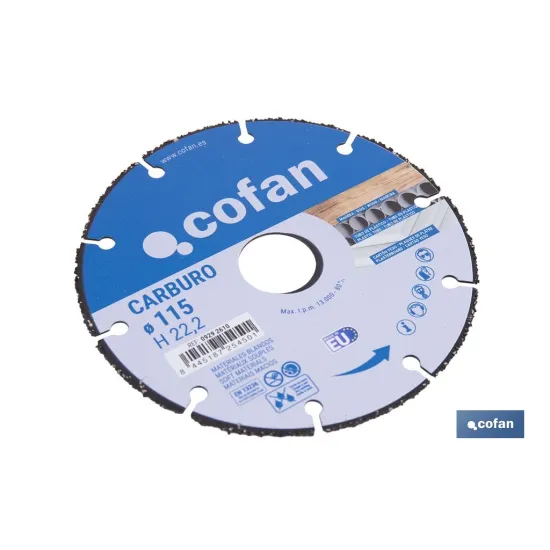 Comprar DISCO ESPECIAL DE CARBURO PARA MATE Cofan | almacendeferreteriacor.es