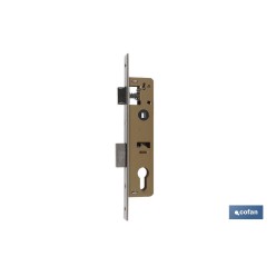 Cerradura Embutir+cerradero D85 E30 F22 Níquel (P/Metal)