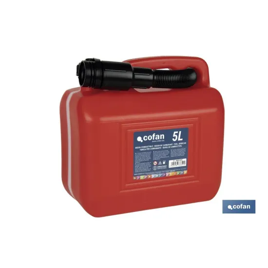 Comprar BIDÓN DE COMBUSTIBLE 5 L (PACK: 4 U Cofan | almacendeferreteriacor.es
