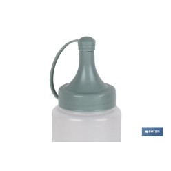 BOTELLA ACEITERA MODELO ALBAHACA  250 ML VERDE AGUA  5X20cm
