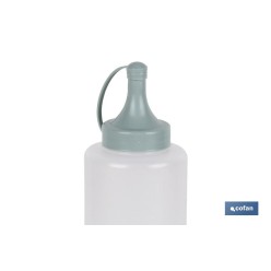 BOTELLA ACEITERA MODELO ALBAHACA 500 ML VERDE AGUA  6x23cm venta unitaria