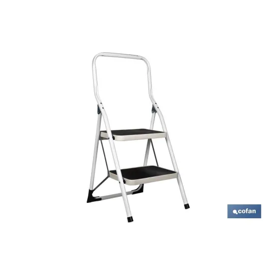 Comprar ESCALERA DOMÉSTICA ACERO 2 PELDAÑOS Cofan | almacendeferreteriacor.es