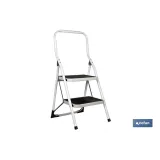 Comprar ESCALERA DOMÉSTICA ACERO 2 PELDAÑOS Cofan | almacendeferreteriacor.es