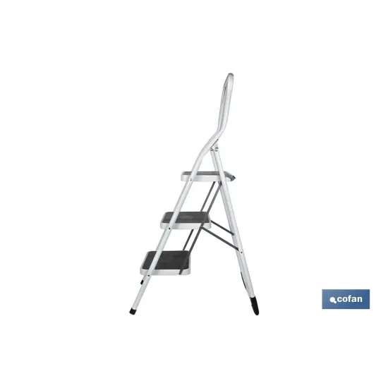 Comprar ESCALERA DOMÉSTICA ACERO 3 PELDAÑOS Cofan | almacendeferreteriacor.es