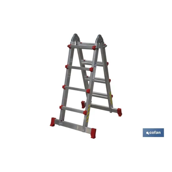 Comprar ESCALERA ALUMINIO MULTIPOSICIÓN 4 x Cofan | almacendeferreteriacor.es