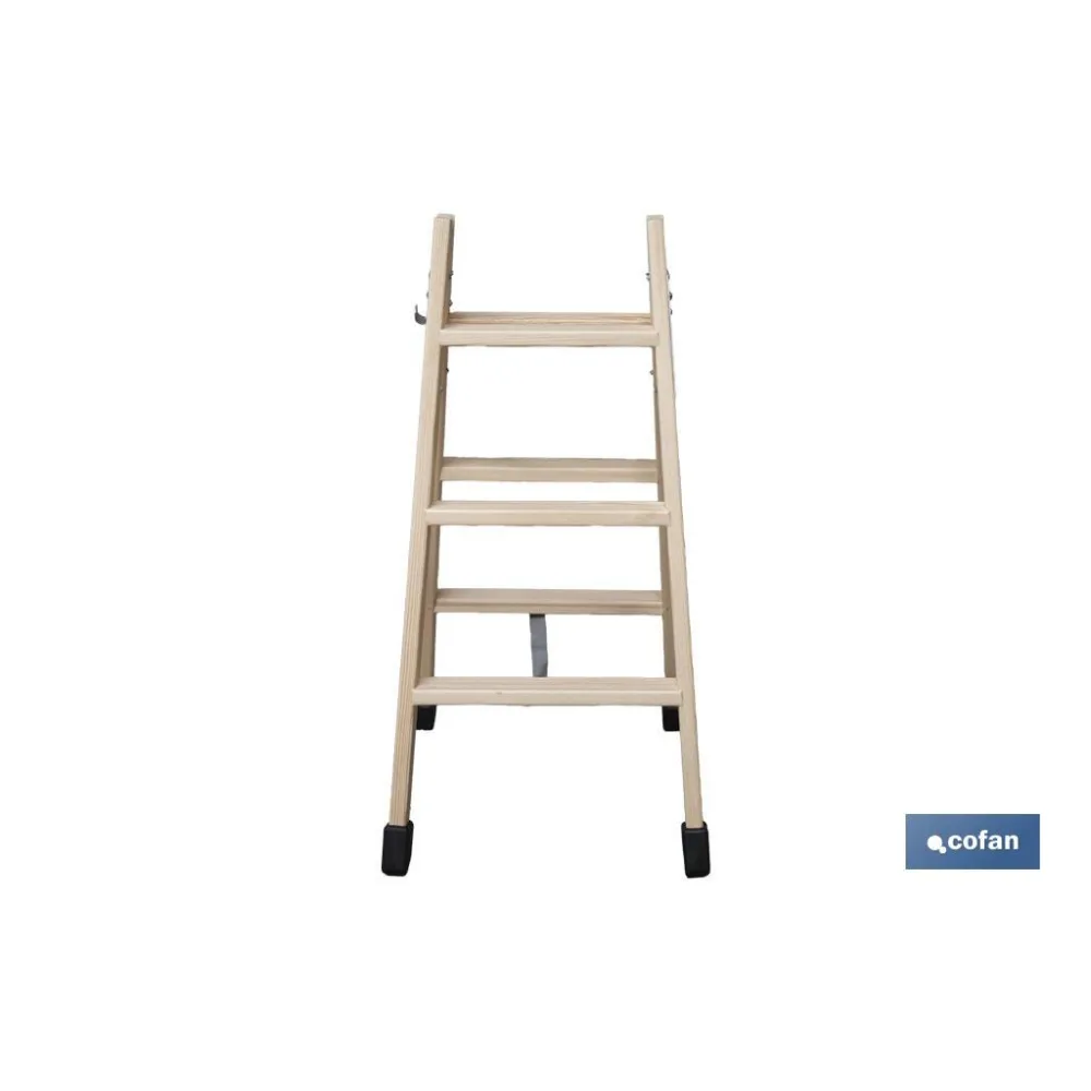 Comprar ESCALERA MADERA DOBLE 3 PELDAÑOS 0, Cofan | almacendeferreteriacor.es
