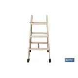 Comprar ESCALERA MADERA DOBLE 3 PELDAÑOS 0, Cofan | almacendeferreteriacor.es