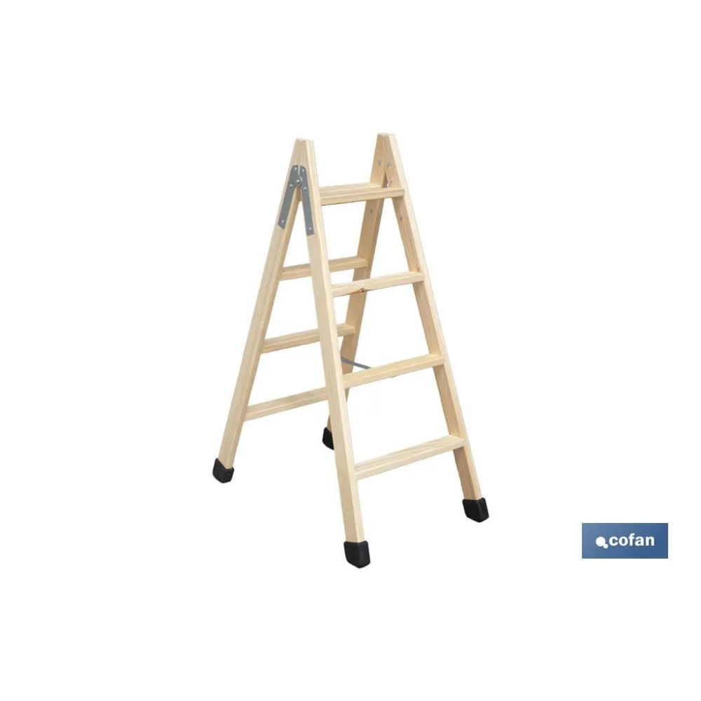 Comprar ESCALERA MADERA DOBLE 4 PELDAÑOS 1, Cofan | almacendeferreteriacor.es