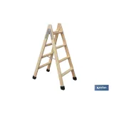 Comprar ESCALERA MADERA DOBLE 4 PELDAÑOS 1, Cofan | almacendeferreteriacor.es