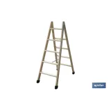 Comprar ESCALERA MADERA DOBLE 5 PELDAÑOS 1, Cofan | almacendeferreteriacor.es