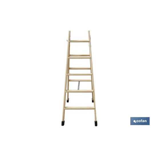 Comprar ESCALERA MADERA DOBLE 5 PELDAÑOS 1, Cofan | almacendeferreteriacor.es