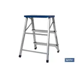 Comprar TABURETE ALUMINIO 3 PELDAÑOS Y 0,67 Cofan | almacendeferreteriacor.es