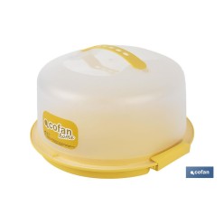 TARTERA REDONDA AMARILLA OPACA PAVLOVA CON ASAS Ø34,5 X 18,5 CM venta unitaria