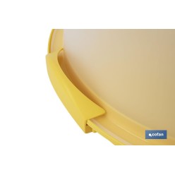 TARTERA REDONDA AMARILLA OPACA PAVLOVA CON ASAS Ø34,5 X 18,5 CM venta unitaria