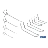 Comprar SET 8 GANCHOS DOBLES PARA PANEL DE  Cofan | almacendeferreteriacor.es