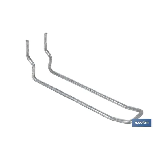 Comprar SET 8 GANCHOS DOBLES PARA PANEL DE  Cofan | almacendeferreteriacor.es