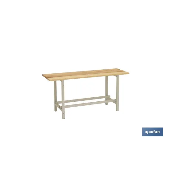 Comprar BANCO DE VESTUARIO MADERA L-1000 MM Cofan | almacendeferreteriacor.es