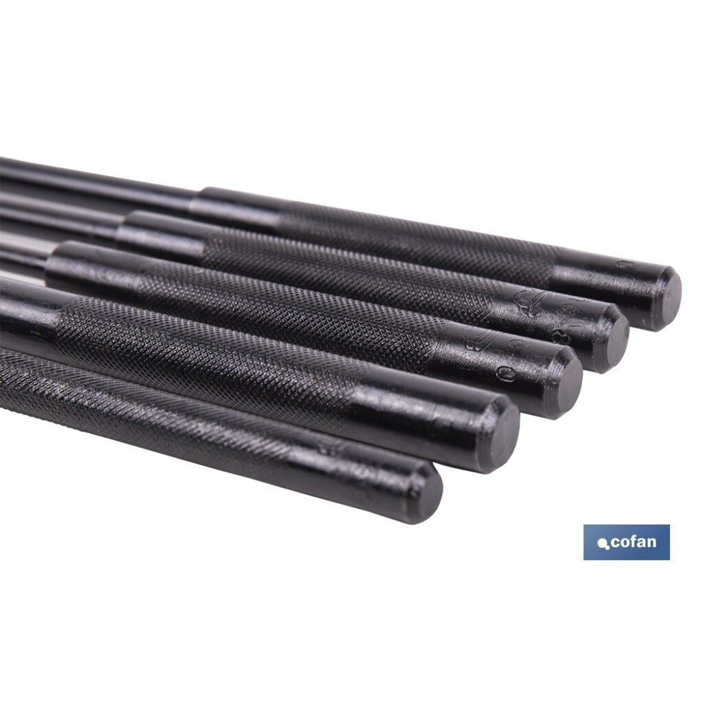 CONJUNTO 5 PCS BOTADOR CILÍNDRICO LARGO 3-10 MM