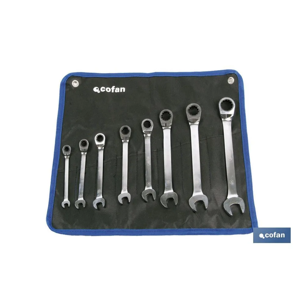 Comprar SET 8 LLAVES DE CARRACA MIXTA (PACK Cofan | almacendeferreteriacor.es