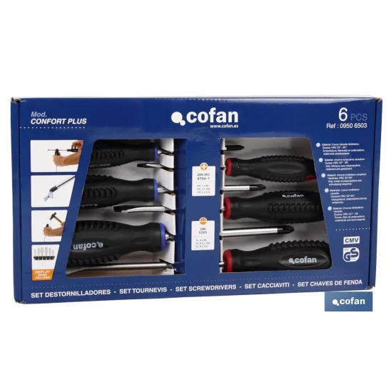 Comprar SET DESTORNILLADORES 6 PCS. SERIE 6 Cofan | almacendeferreteriacor.es