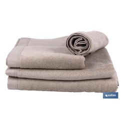 TOALLA BAÑO BEIGE GR.580/M2 MODELO ABISINIA 100X150cm