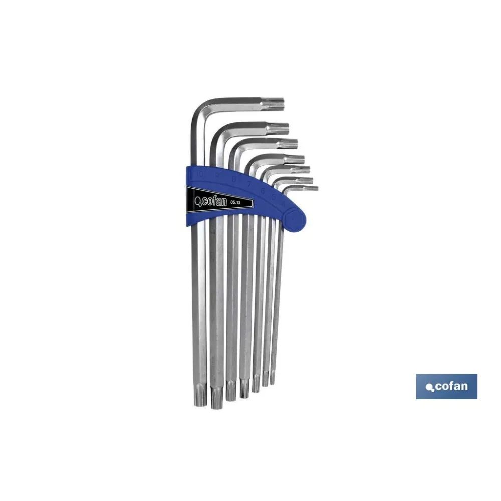 Comprar JUEGO DE LLAVES RIBE 7 PCS. (M4-M10 Cofan | almacendeferreteriacor.es