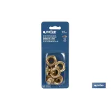 Comprar KIT DE 12 SETS DE OJETES 12 mm (PAC Cofan | almacendeferreteriacor.es