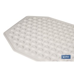 ALFOMBRA PLUS ANTIDESLIZANTE CON VENTOSAS BAÑERA /DUCHA BLANCO 40 X104 cm