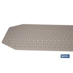 ALFOMBRA PLUS ANTIDESLIZANTE CON VENTOSAS BAÑERA/DUCHA BEIS PIEDRA 40 X104 cm