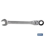 LLAVE COMBINADA ARTICULADA 180º DE CARRACA 18mm