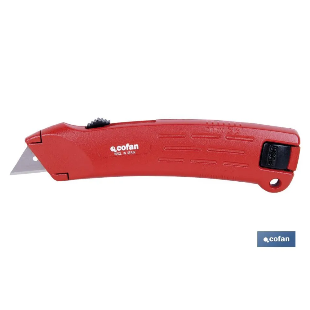 Comprar CUTTER RETRACTIL ZAMAK (PACK: 1 UDS Cofan | almacendeferreteriacor.es