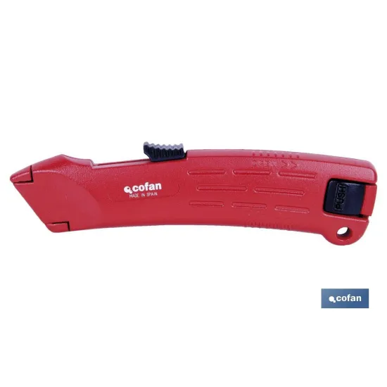 Comprar CUTTER RETRACTIL ZAMAK AUTOMÁTICO ( Cofan | almacendeferreteriacor.es