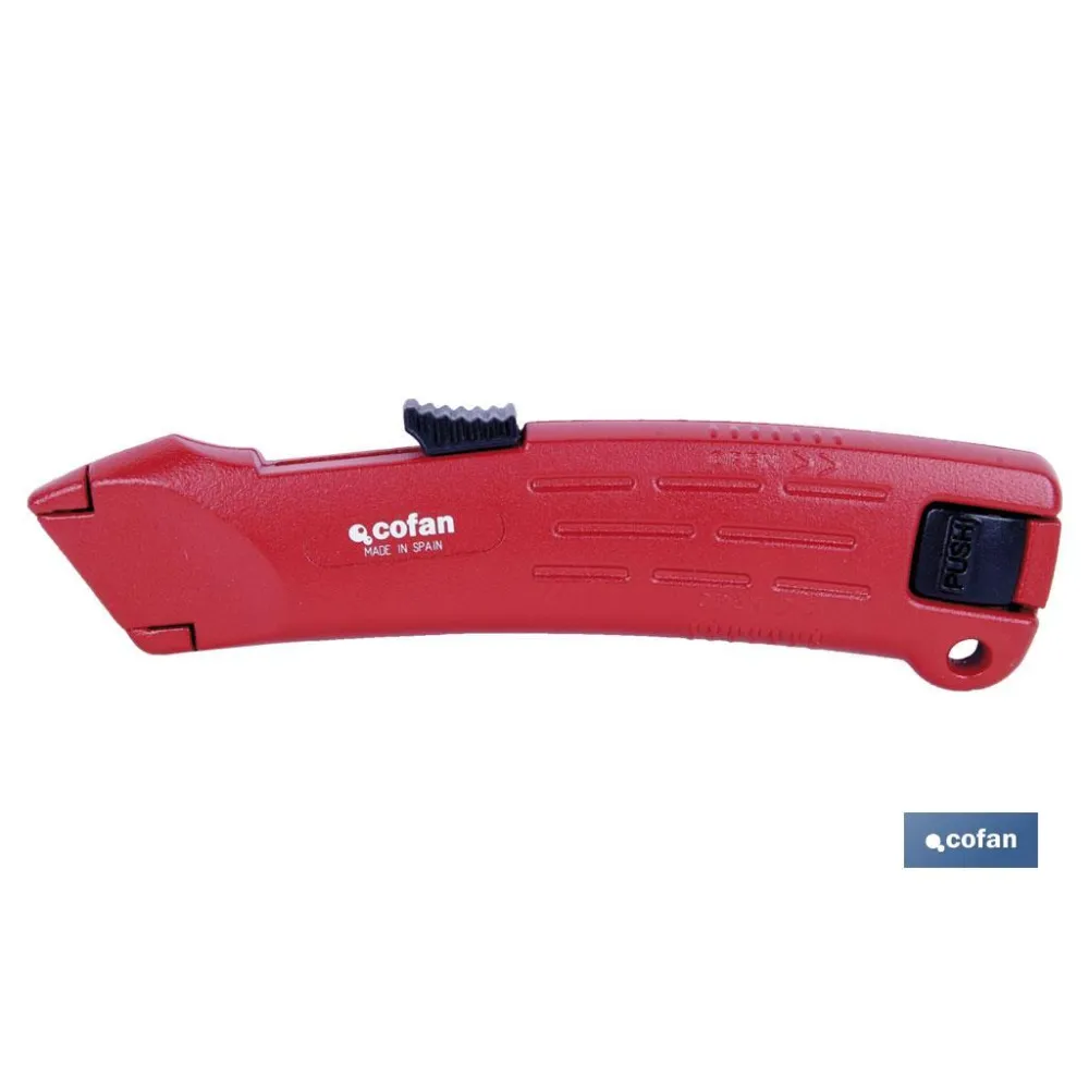 Comprar CUTTER RETRACTIL ZAMAK AUTOMÁTICO ( Cofan | almacendeferreteriacor.es