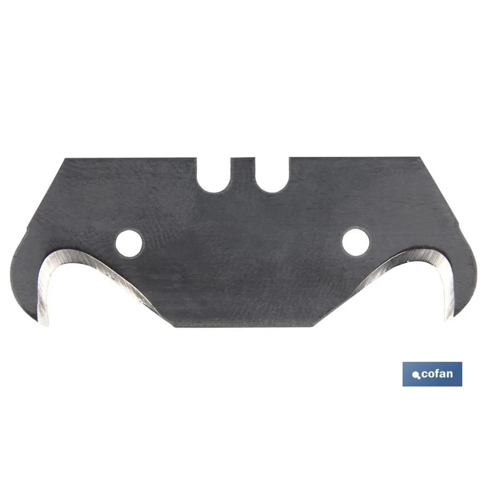 Comprar PACK 5 CUCHILLAS TIPO GANCHO CUTTER Cofan | almacendeferreteriacor.es