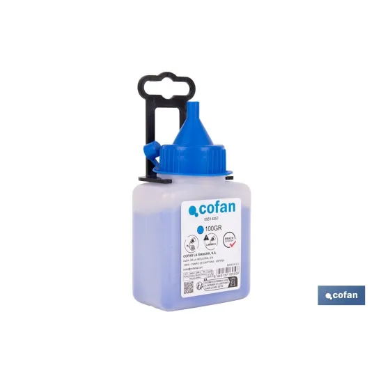 Comprar FRASCO DE POLVO AZUL 100 GRS (PACK: Cofan | almacendeferreteriacor.es