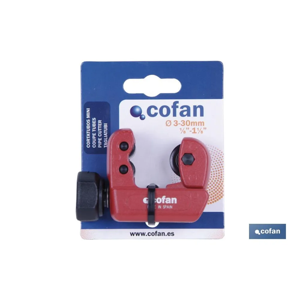 Comprar CORTATUBOS MINI ZAMAK 3-30MM (PACK: Cofan | almacendeferreteriacor.es