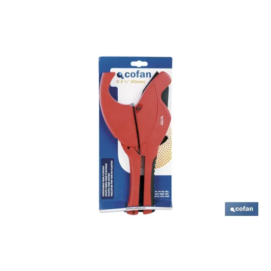 Comprar CORTATUBOS TIJERA P/PLASTICO 63MM ( Cofan | almacendeferreteriacor.es