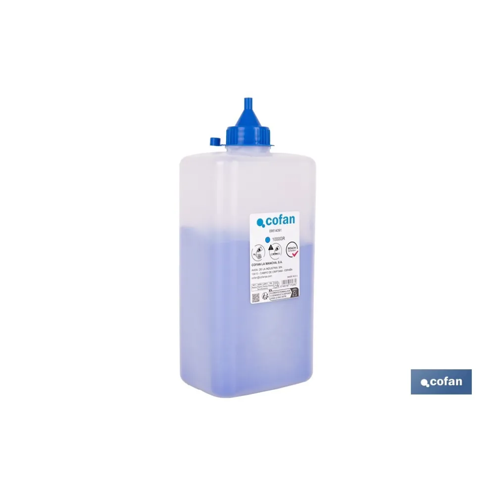 Comprar FRASCO DE POLVO AZUL 1000 GRS (PACK Cofan | almacendeferreteriacor.es