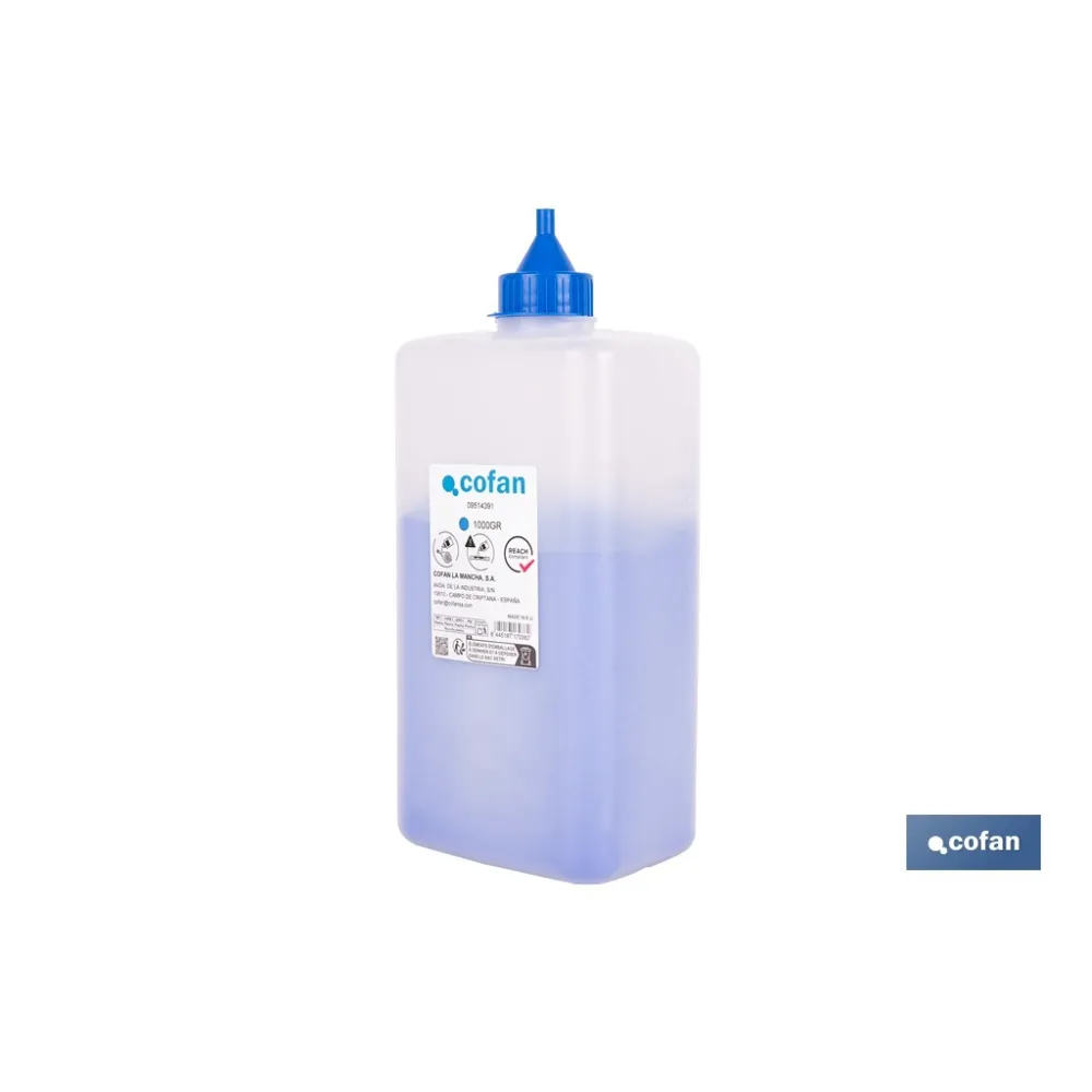 Comprar FRASCO DE POLVO AZUL 1000 GRS (PACK Cofan | almacendeferreteriacor.es