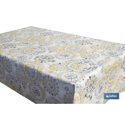 ROLLO DE MANTEL ANTIMANCHAS MOSAICO CALIDO 1,40 X 20 M