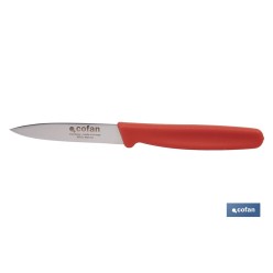 PACK DE 3 CUCHILLOS PUNTILLA COLOR ROJO VERDE AZUL 8.5 CM