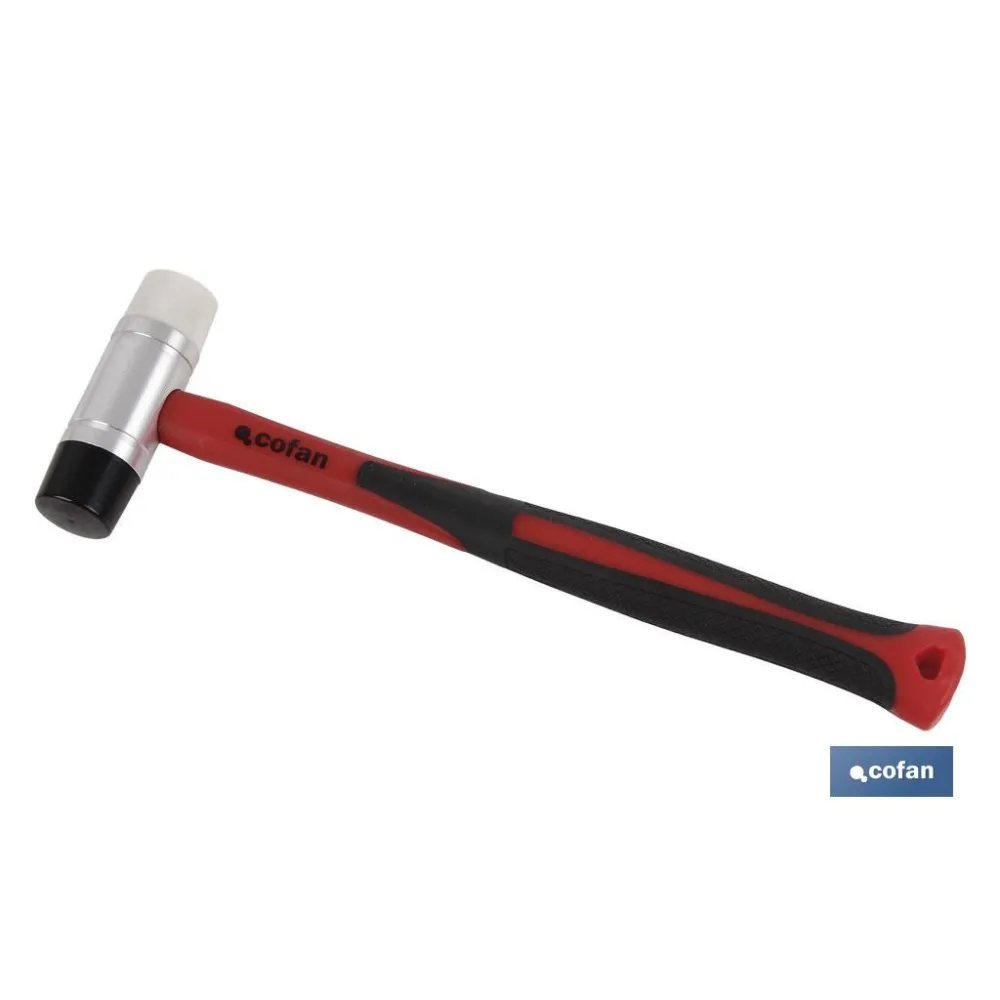 Comprar MARTILLO NYLON/PU Ø28 MM CON MANGO  Cofan | almacendeferreteriacor.es