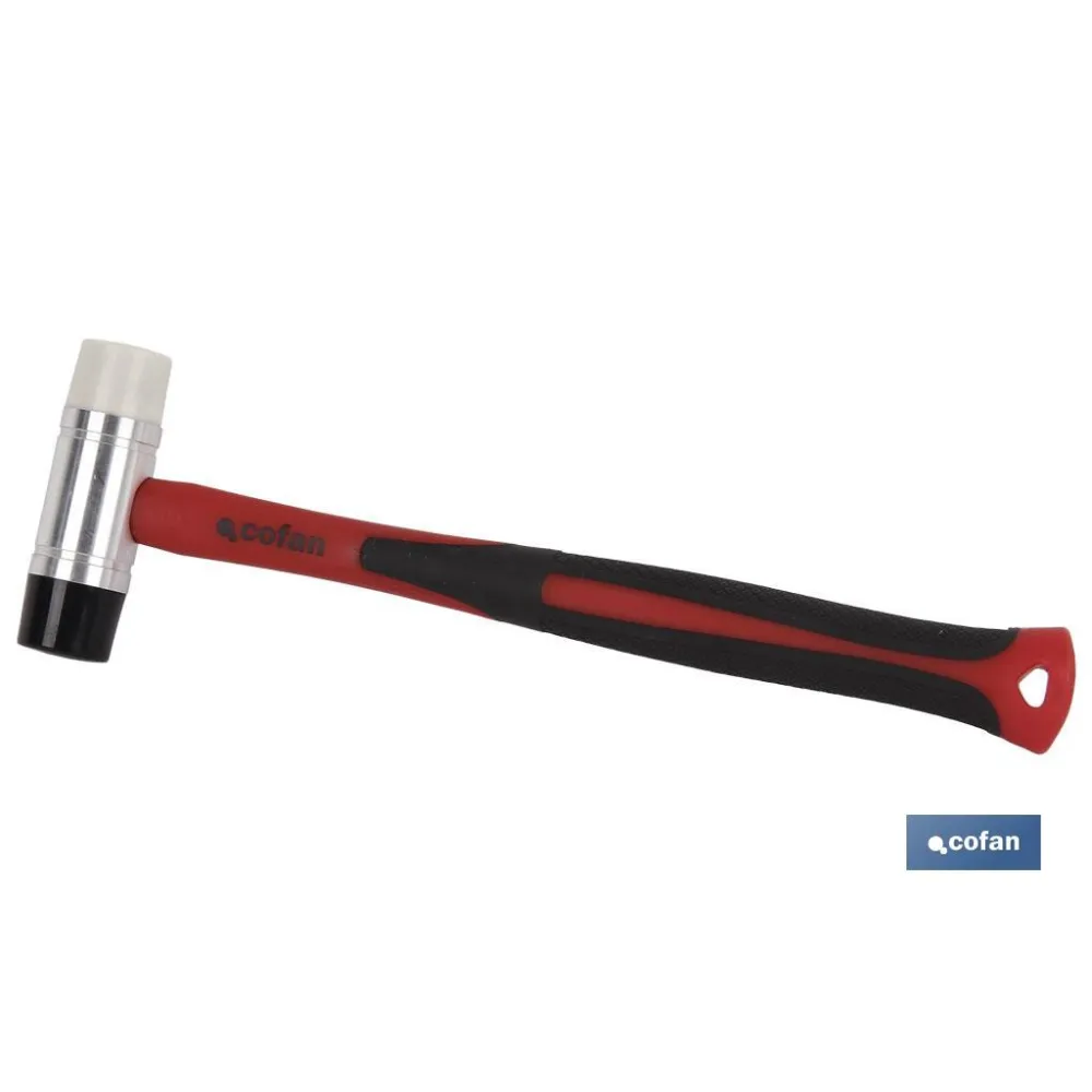 Comprar MARTILLO NYLON/PU Ø28 MM CON MANGO  Cofan | almacendeferreteriacor.es