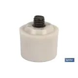 Comprar CABEZAL MARTILLO DE NYLON BLANCO Ø2 Cofan | almacendeferreteriacor.es