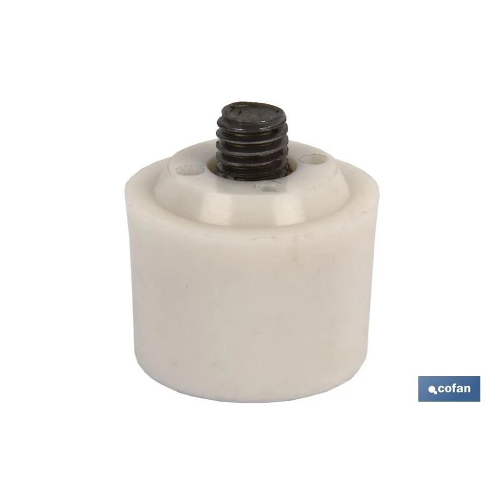 Comprar CABEZAL MARTILLO DE NYLON BLANCO Ø4 Cofan | almacendeferreteriacor.es